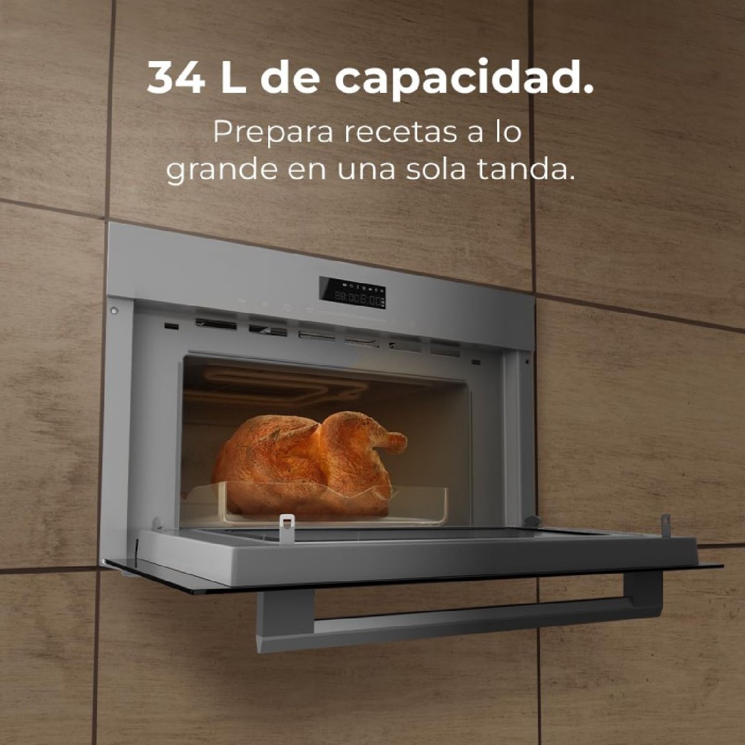 Horno Microondas Bolero Hexa Mw703800 Glass Grey Cecotec