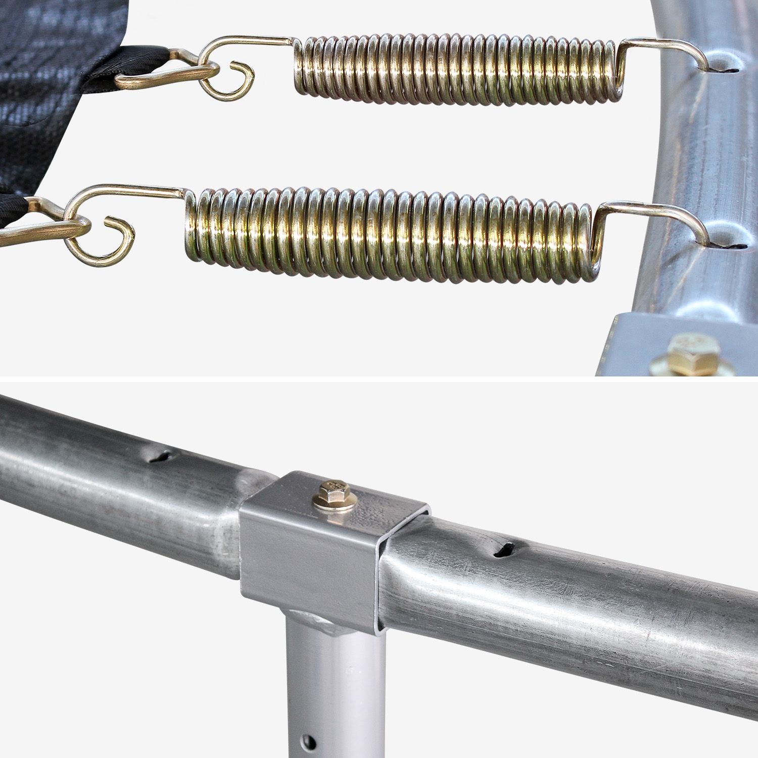 Cama Elástica Con Pack De Accesorios, 370cm, Verde