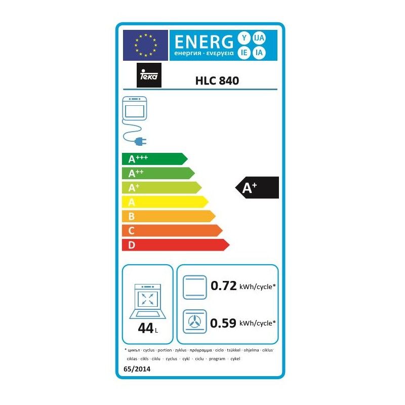 Horno Teka Hlc840 Inox Compacto Multifuncion Display Touch Control Hydroclean 41531020