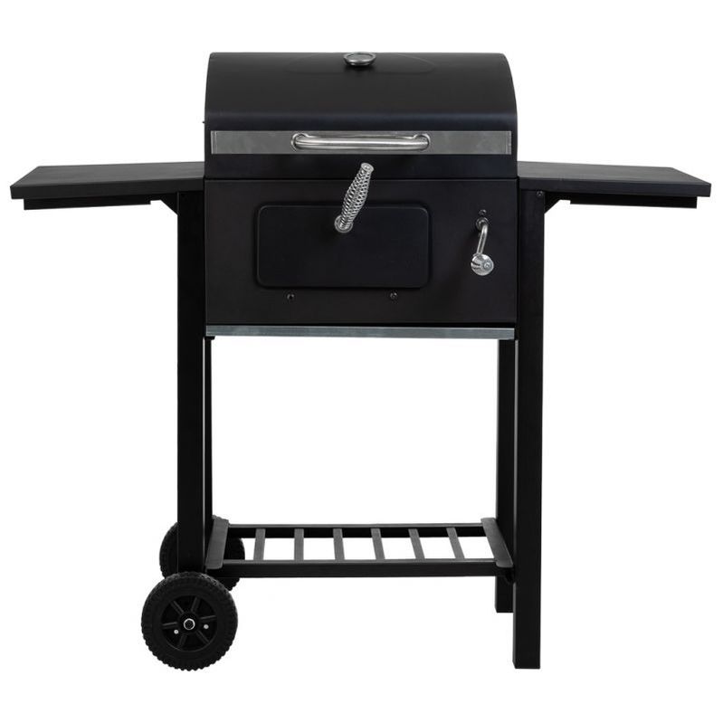 Barbacoa Carro De Metal Negro