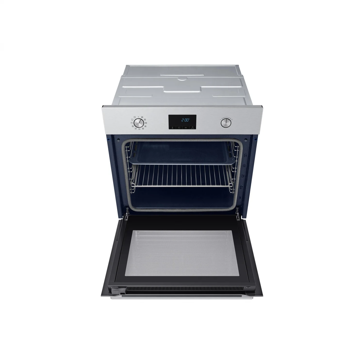 Horno Multifunción Samsung A NV68A1170BS, 1.8 kW, 68 L, Apertura Abatible, 7 Funciones de Cocción, Eficiencia A - Inox