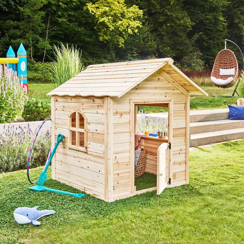 Caseta Jardín Infantil Home Deluxe Der Grosse Palast 118,2  X 138  X 132,5 Cm - Naturaleza
