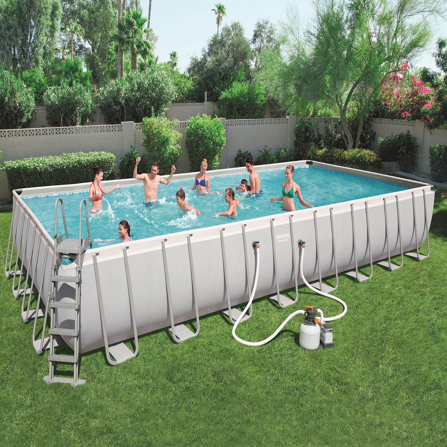 Piscina Desmontable Tubular Bestway Power Steel 956x488x132 Cm