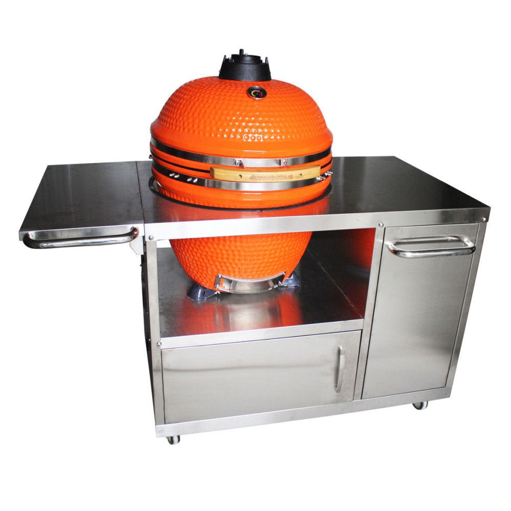 Kamado Con Mueble Inox