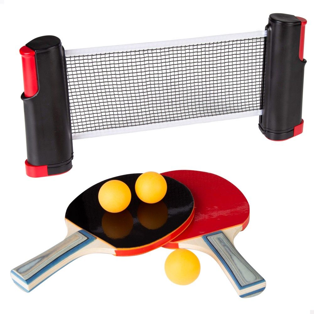 Pack Ping Pong Con 2 Raquetas, Red Y Pelotas Aktive