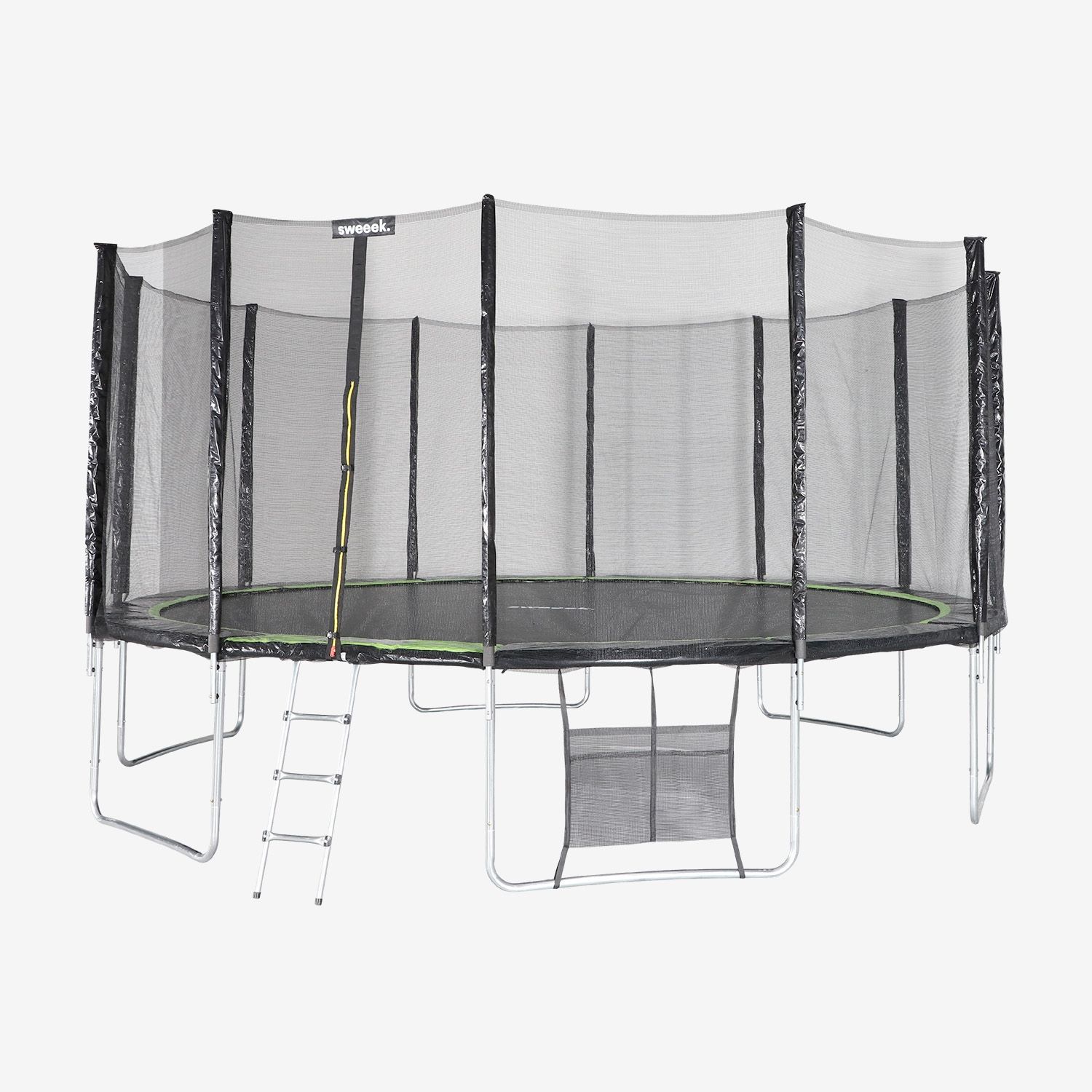 Cama Elástica Con Pack De Accesorios, 490cm, Verde