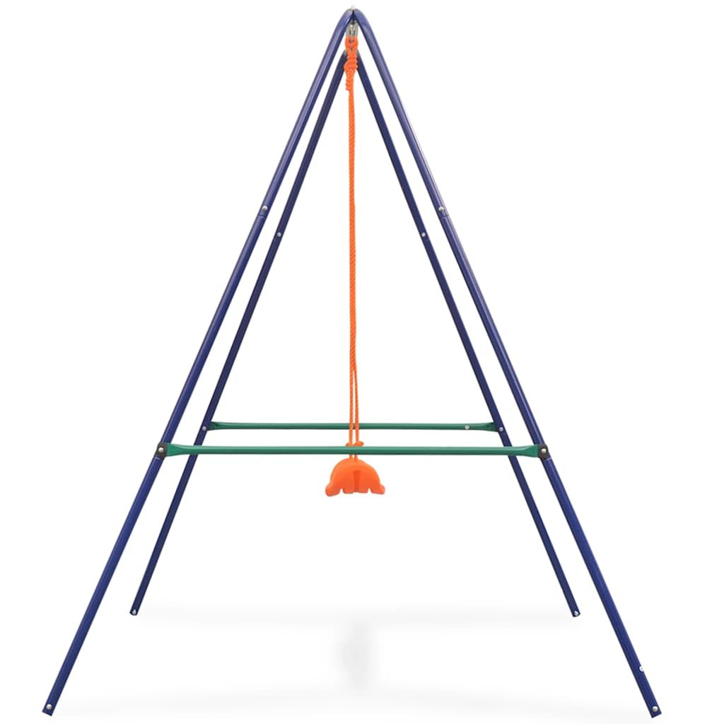 Columpio Individual Y Columpio Para Niños 2 En 1 Naranja Vidaxl