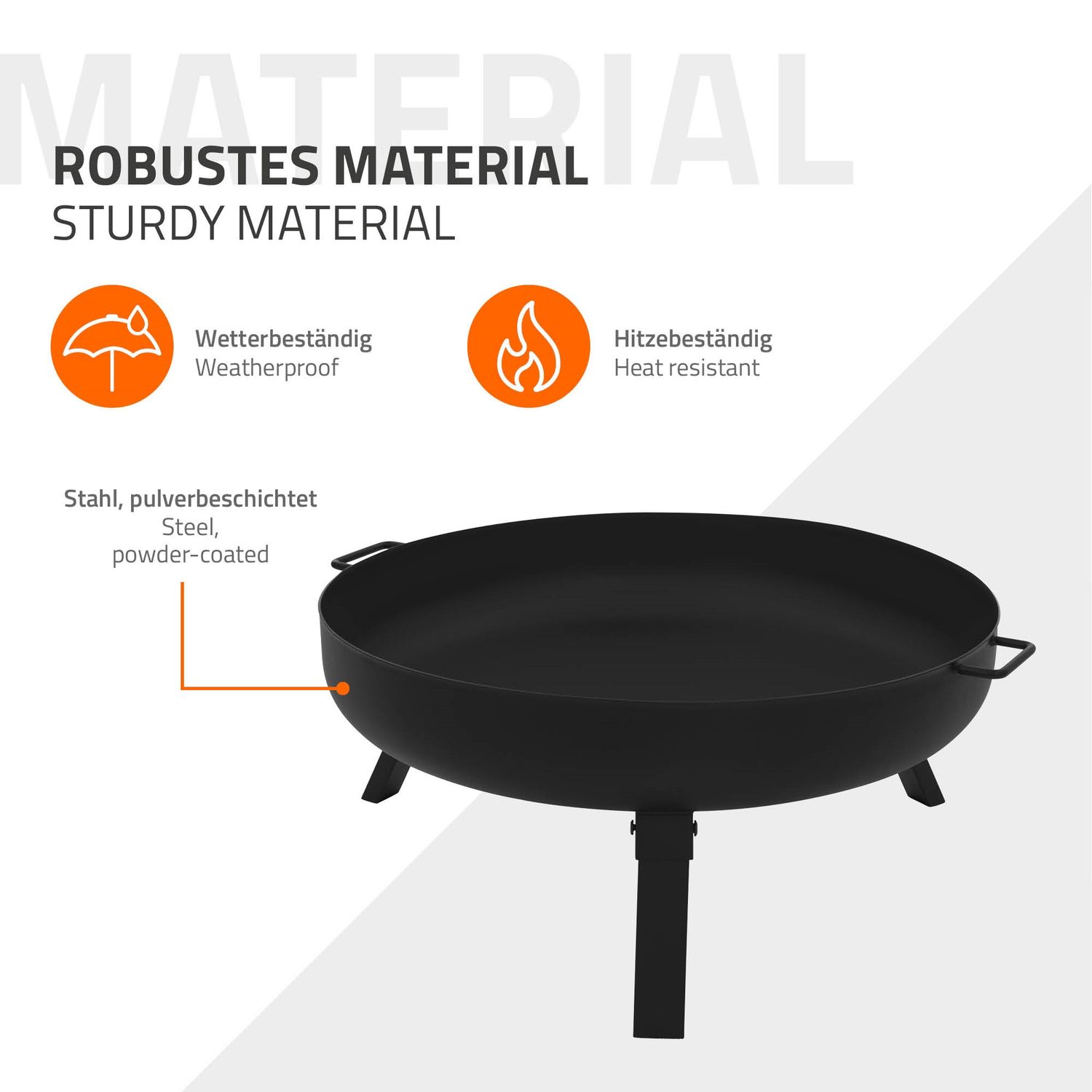 Hoguera De Acero Con Trípode Para Barbacoas