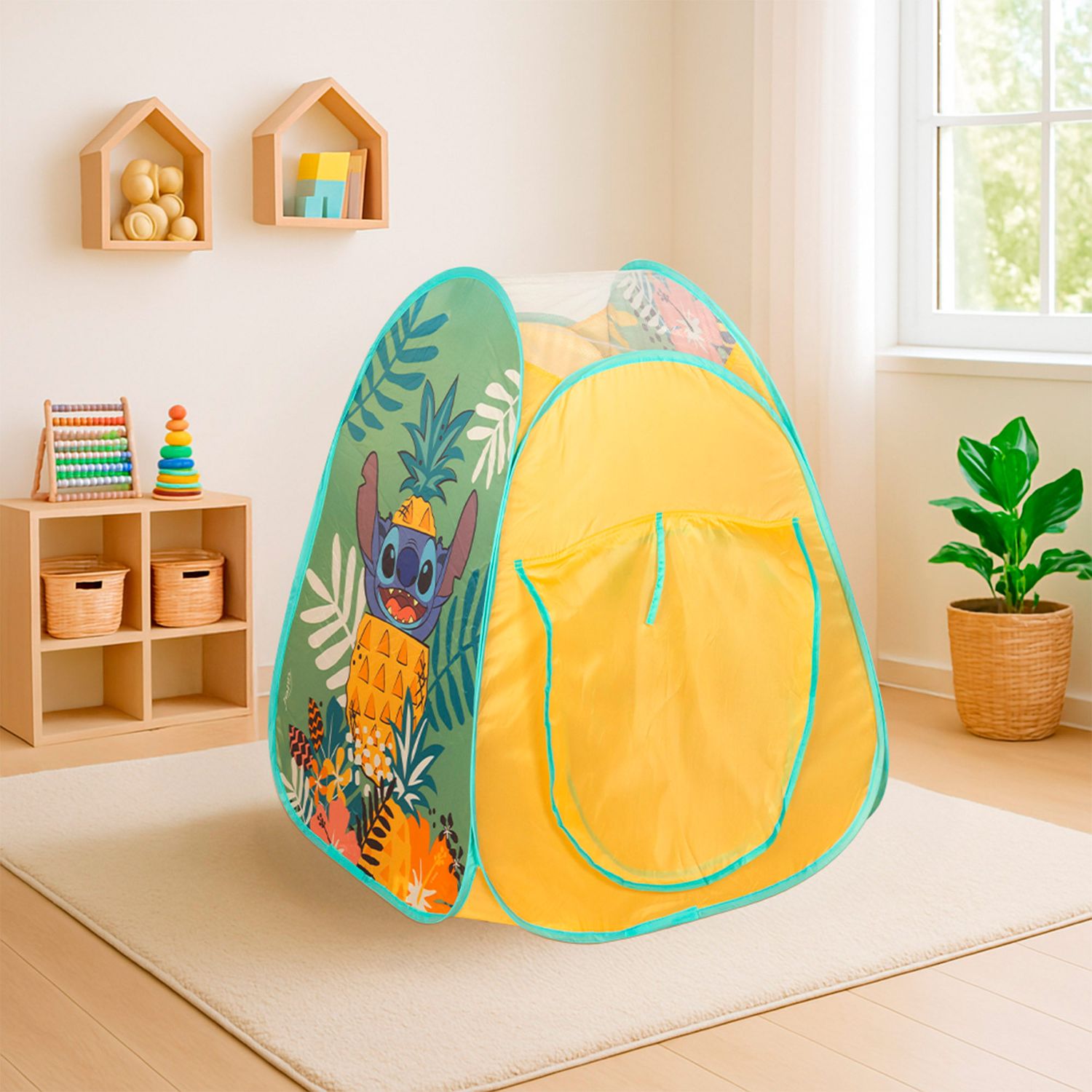 Tienda Infantil Disney Stitch Pop-up 75x75x90 Cm, Plegable Y Con Bolsa De Transporte