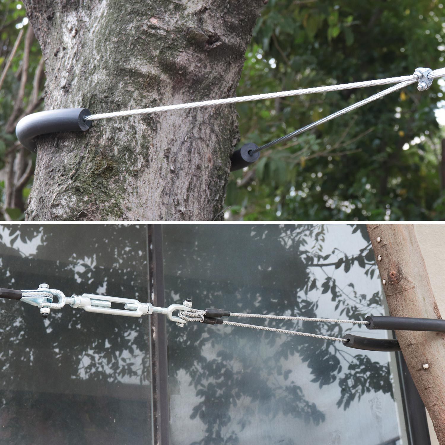 Tirolina Para Niños Con Columpio De 30m, Verde