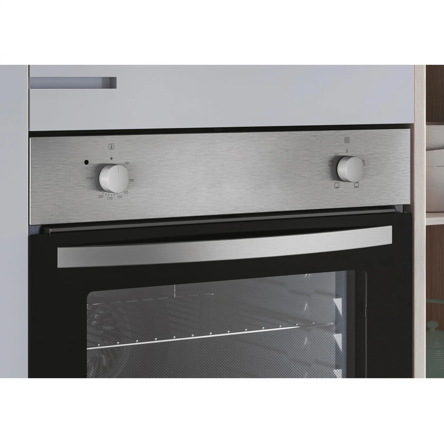 Horno Convencional Candy FIDCP X200, 2100 W, 70 L, Apertura Abatible, 3 Funciones de Cocción, Eficiencia A - Inox