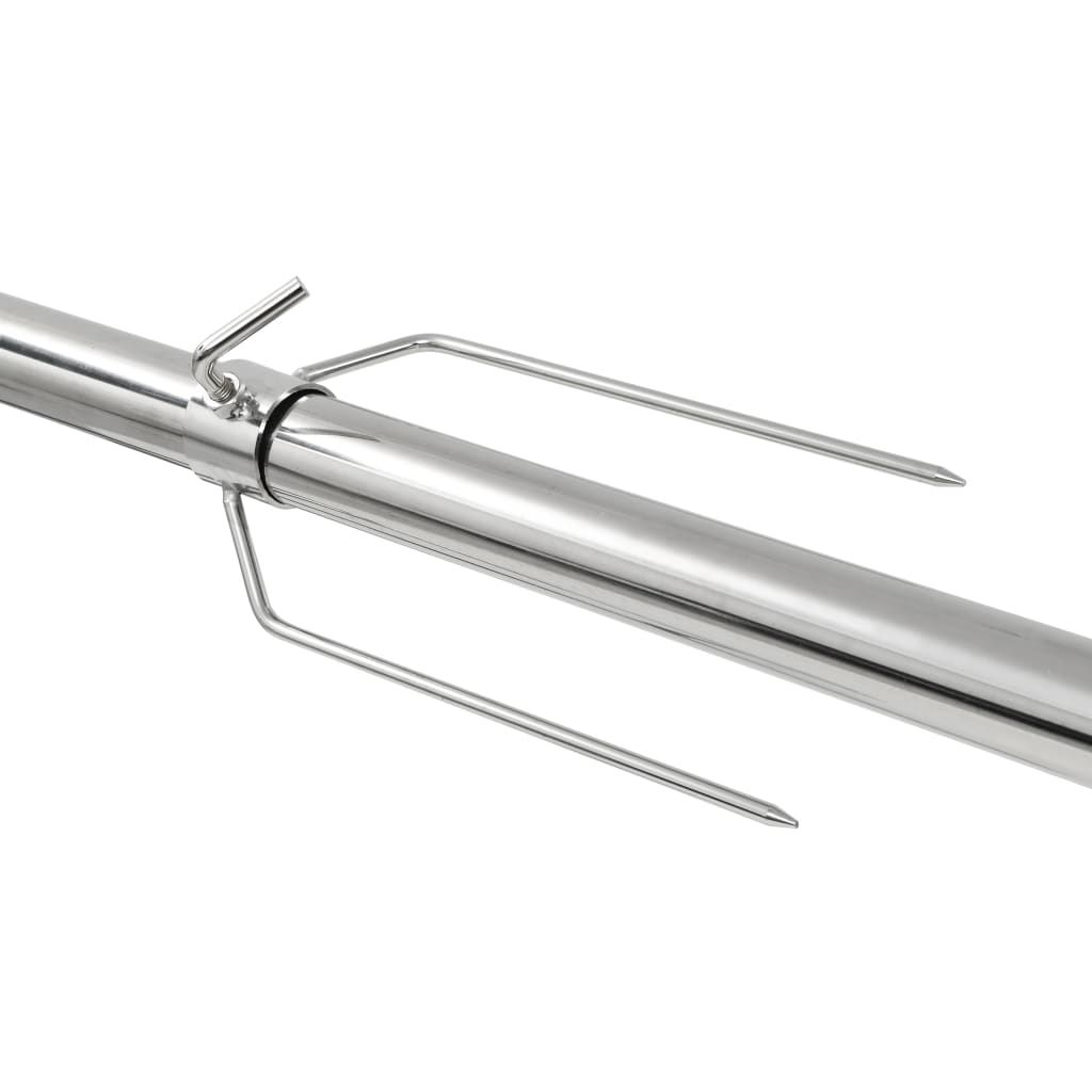 Barbacoa Grill Automática Motor Acero Inoxidable 207x45x81 Cm Vidaxl