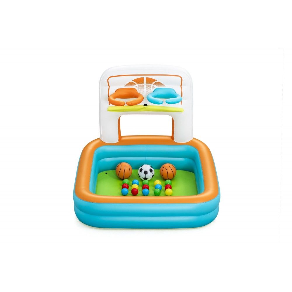 Bestway Piscina Hinchable Infantil Juegos Canastas Con Pelotas Y Bolas 120x107x84 Cm +2 Añ