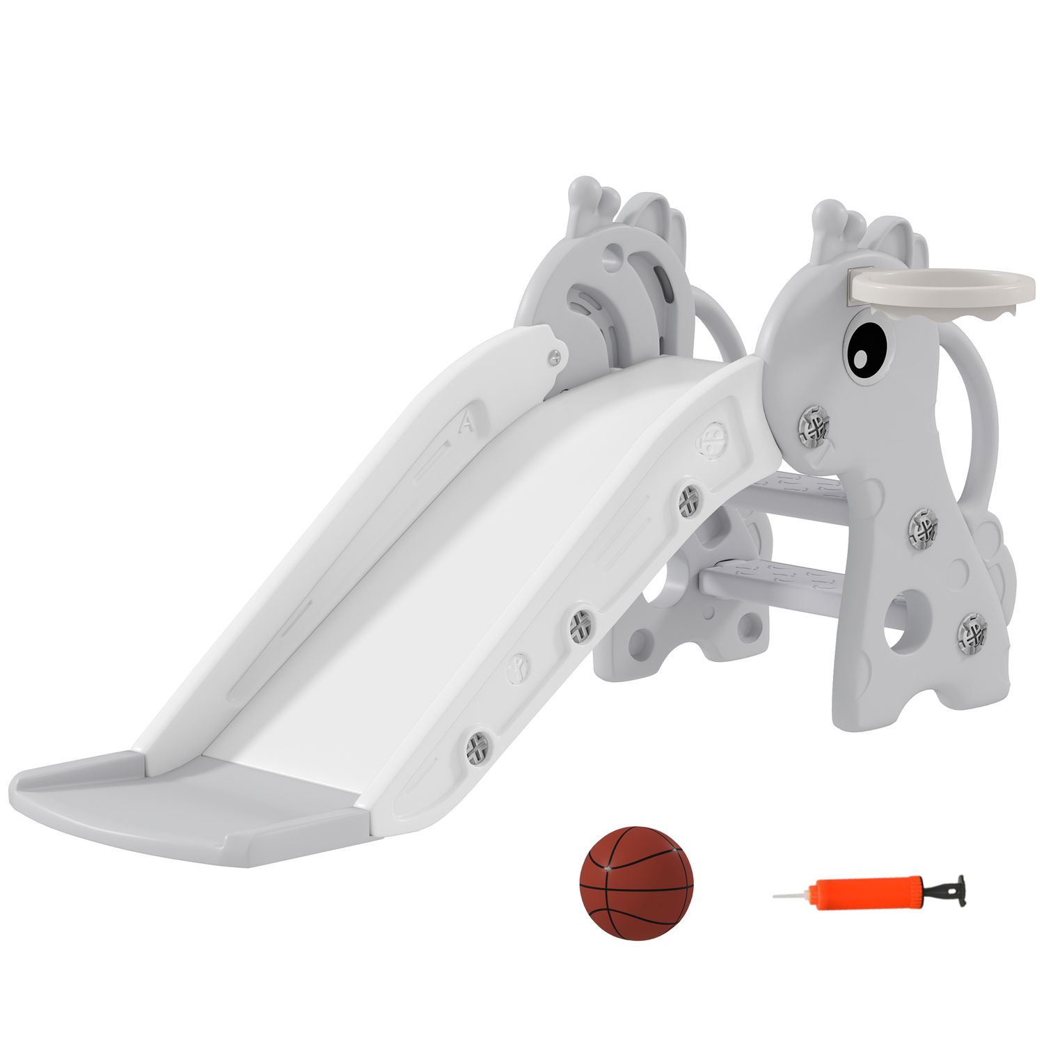 Tobogán Infantil 3 En 1 Con Diseño De Jirafa Gris Aiyaplay