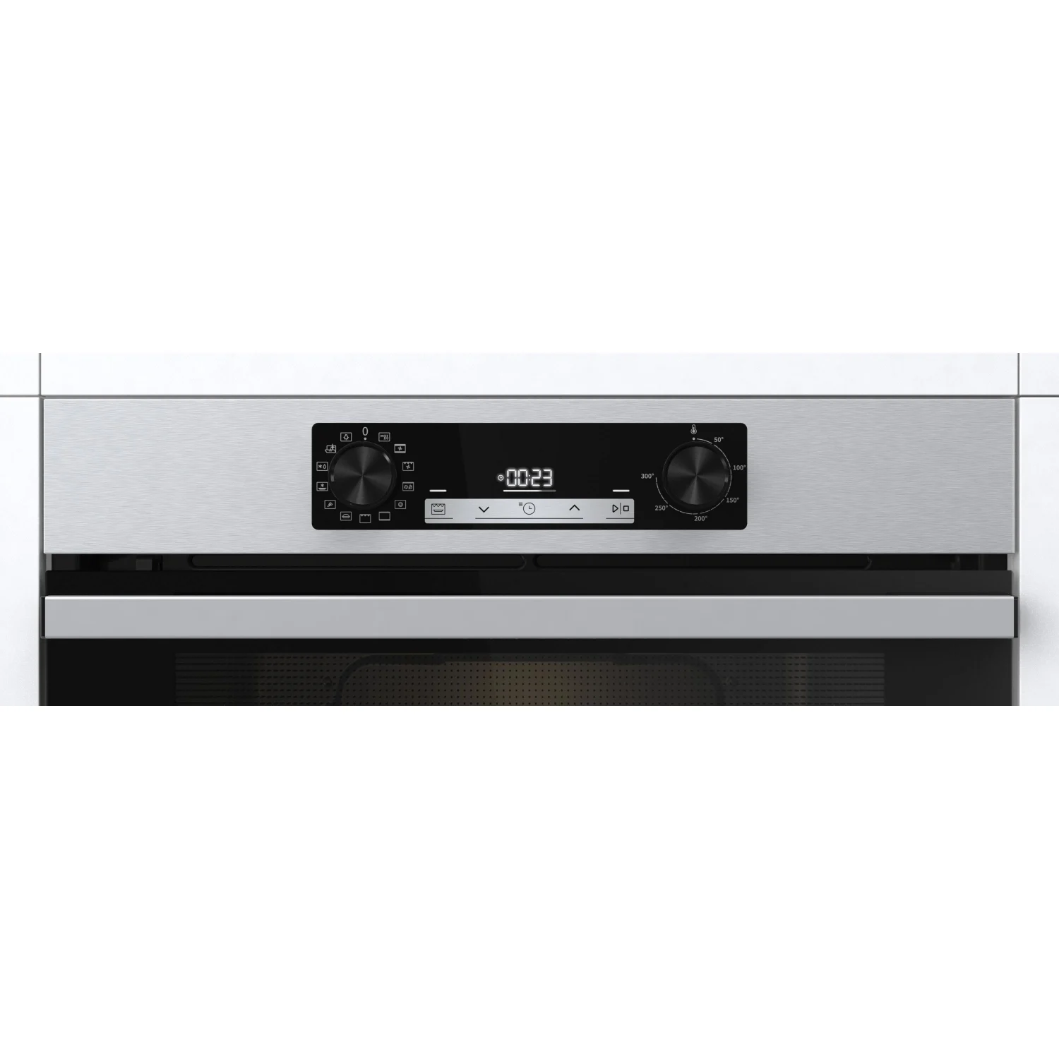 Horno Multifunción Hisense BI64213E14PX, 3,5 kW, 77 L, Apertura Abatible, 4 Funciones de Cocción, Eficiencia A+ - Inox