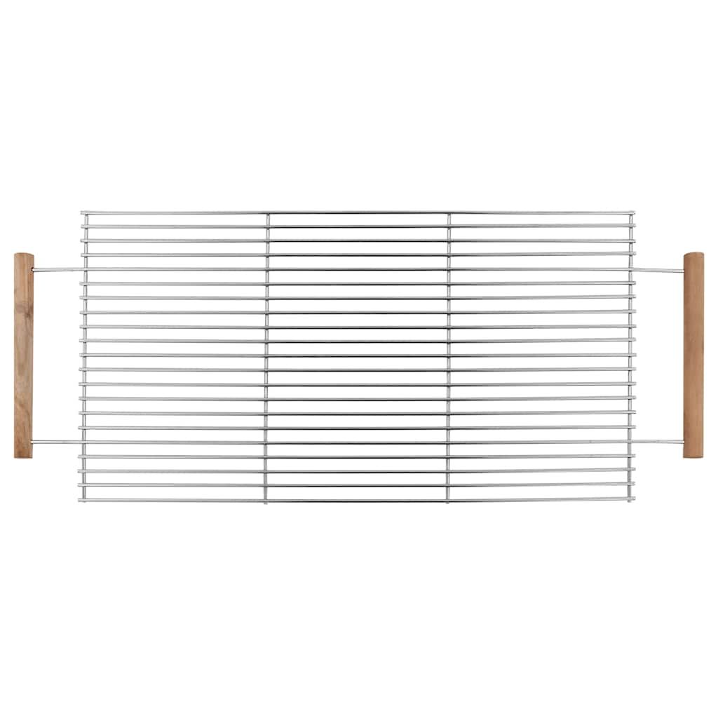 Barbacoa De Carbón Portátil Xxl Acero Inoxidable Con 2 Estantes Vidaxl