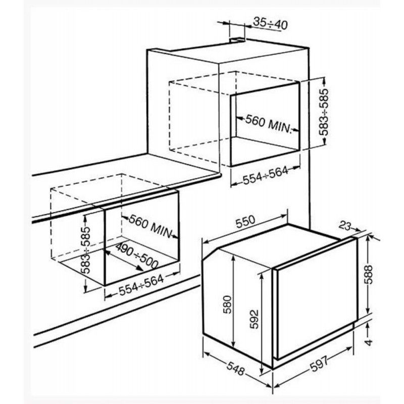 Horno Smeg Sf64m3tvx Inox