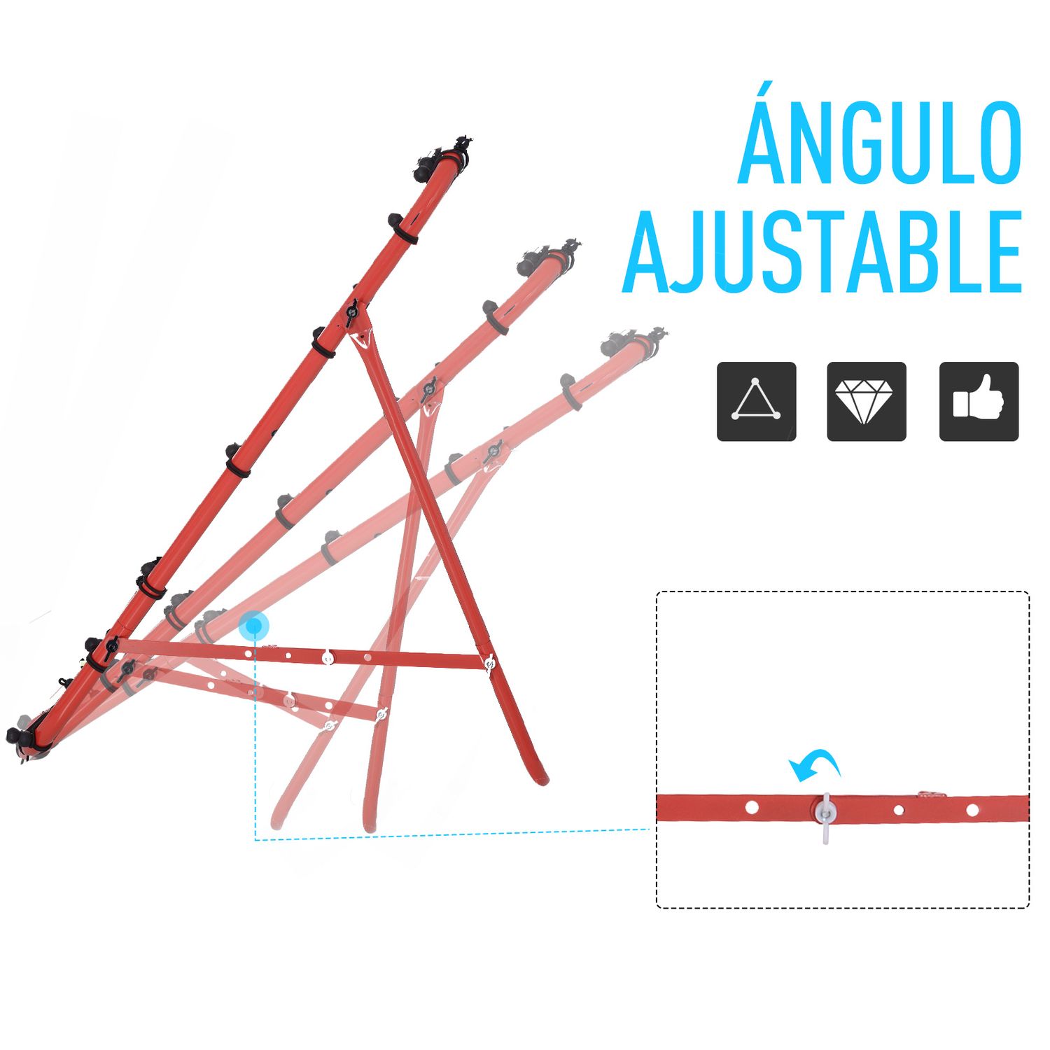 Red De Béisbol De Metal Pe Homcom 96x80x96 Cm-rojo