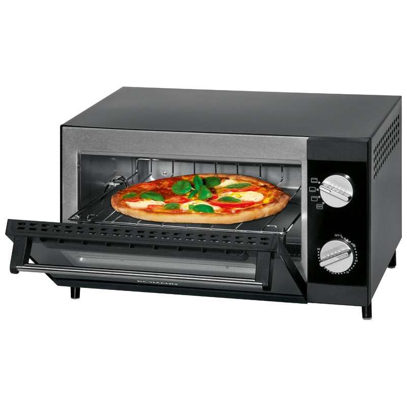 Bomann Mpo 2246 - Horno Sobremesa Especial Para Pizza, Capacidad 12 L, 1000 W, Color Negro