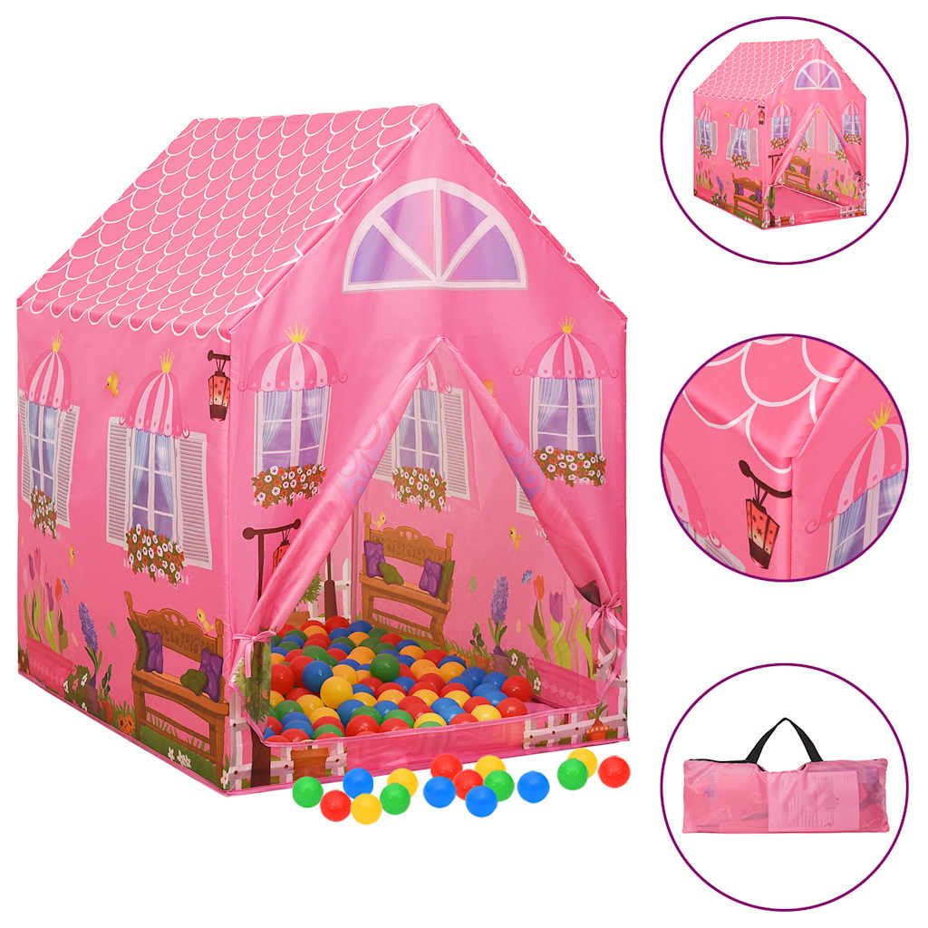 Tienda De Juegos Para Niños Rosa 69x94x104 Cm Vidaxl