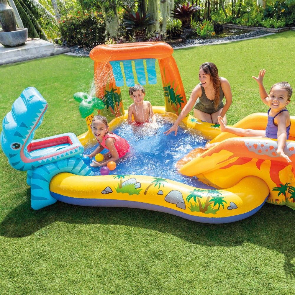 Centro Juegos Hinchable Intex Dinosaurio 249x191x109 Cm 272l