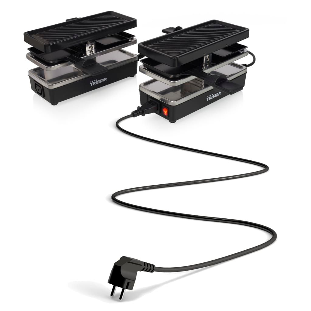 Plancha Raclette 4 Personas Ra-2742 Negra 800w 23,8x10,4 Cm Tristar