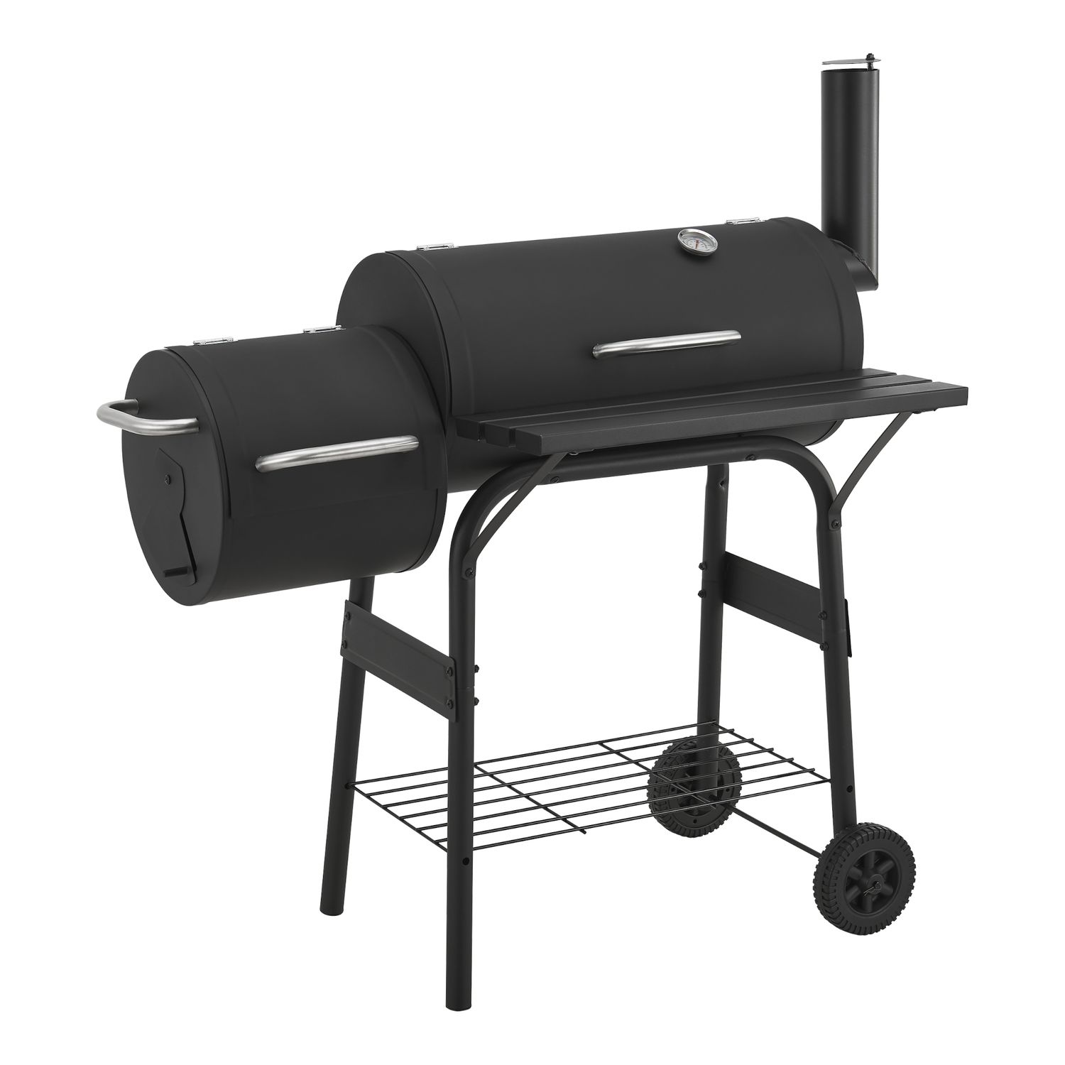 Barbacoa De Carbón Arielli Ahumador 115 X 110 X 64 Cm - Negro [casa.pro]