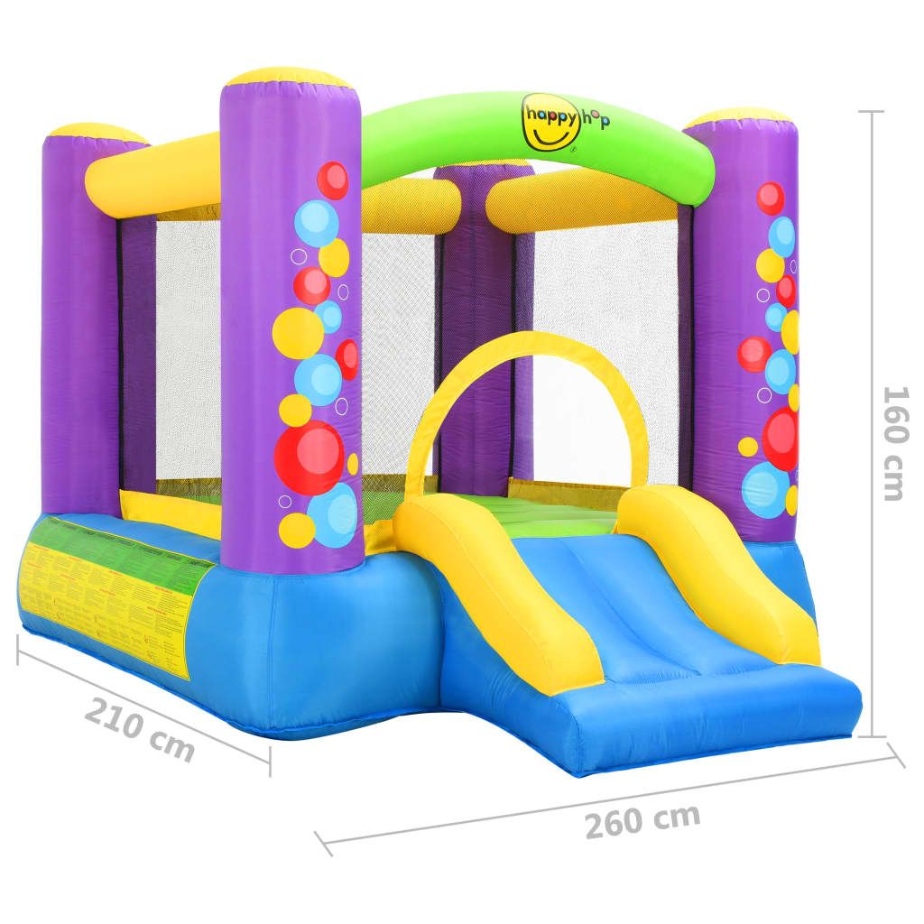 Castillo Hinchable Con Tobogán 260x210x160 Cm Pvc Happy Hop