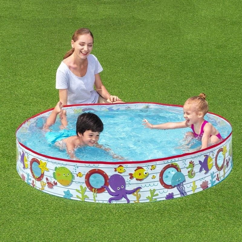 Bestway Piscina Rigida Infantil Pvc Peces 152x25 Cm +2 Años Jardin 55029