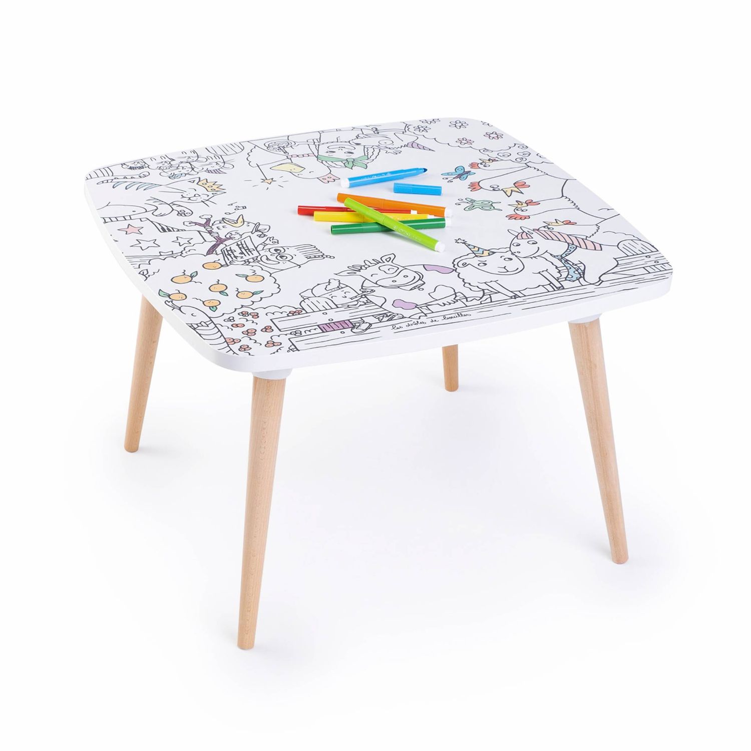 Mesa Infantil Para Colorear