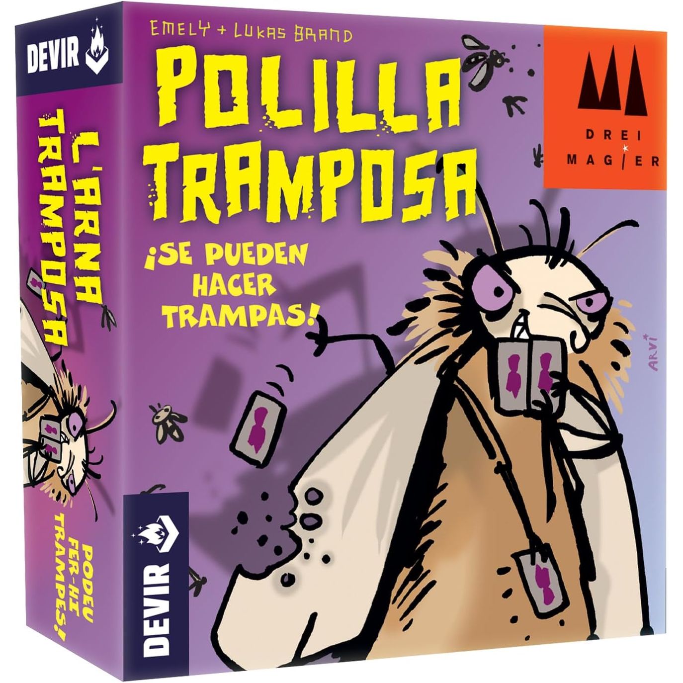 Juego Polilla Tramposa, De Cartas, Juego De Mesa Para Niños, Party