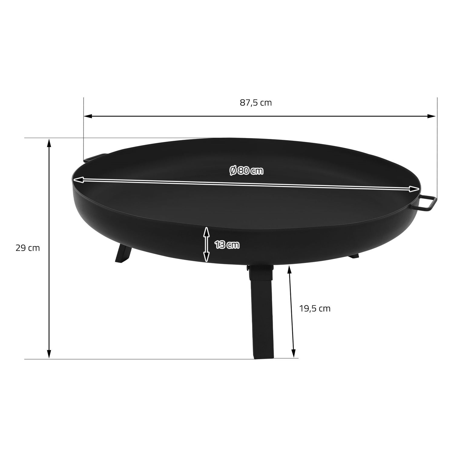 Hoguera De Acero Con Trípode Para Barbacoas