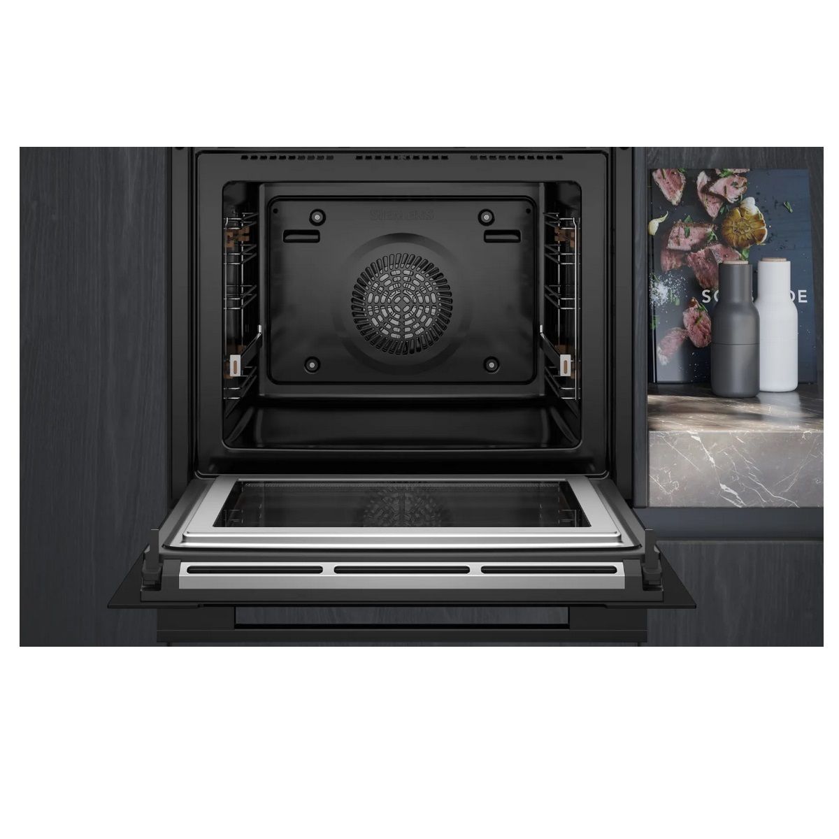 Siemens Horno Combinado Mo Integrado 67l Negro - Hm776gkb1