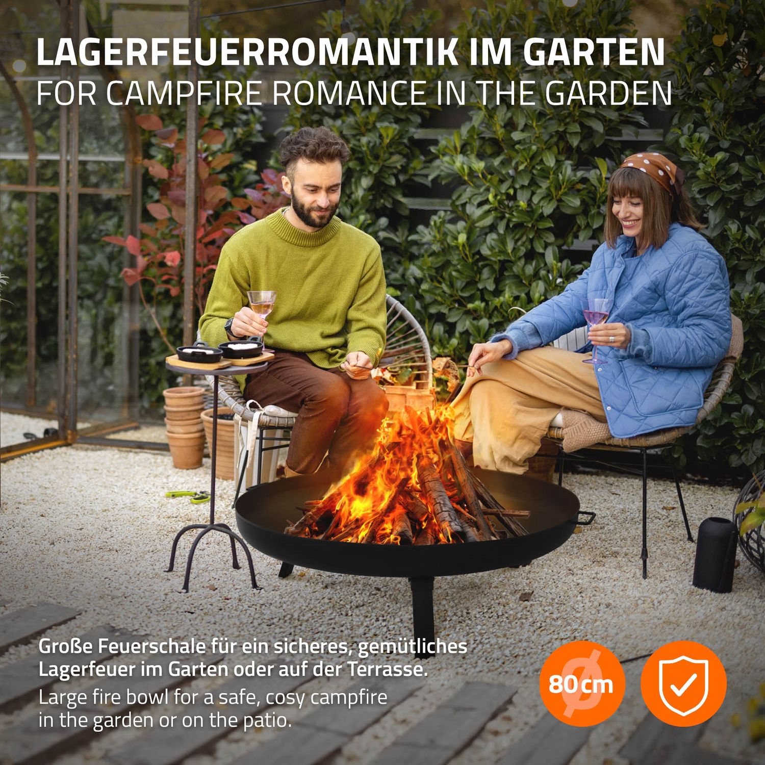 Hoguera De Acero Con Trípode Para Barbacoas