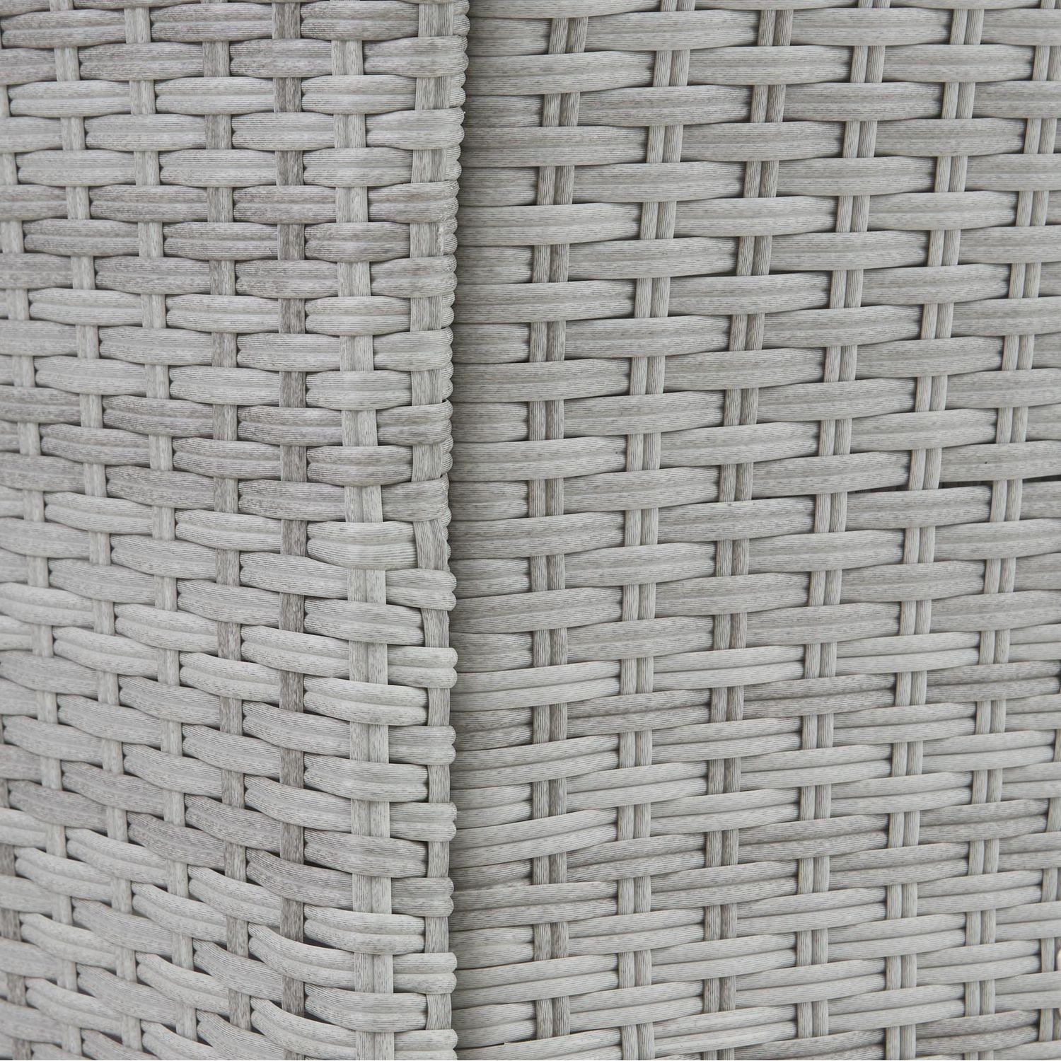 Conjunto De Ratán Luzern Con 4 Fundas - Gris Claro