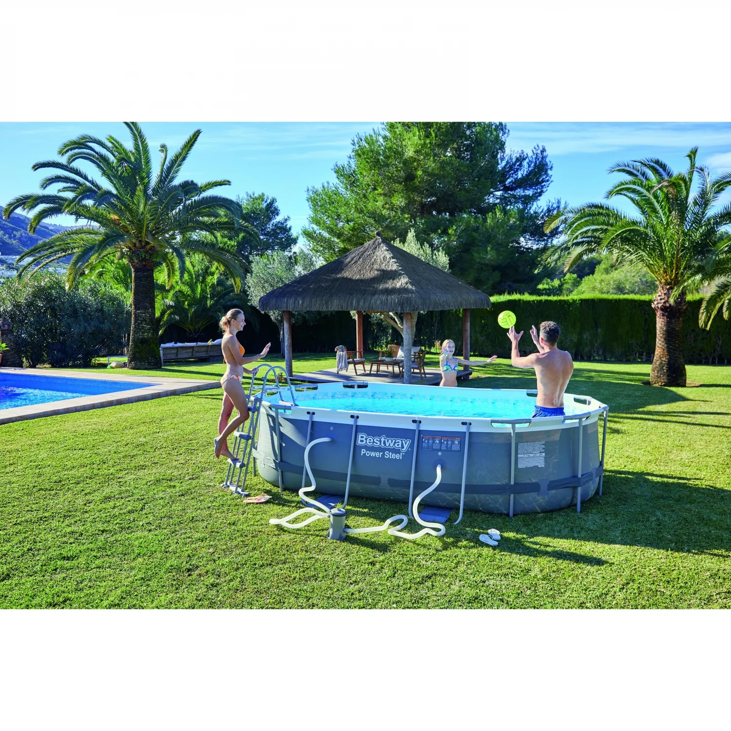 Piscina Tubular Oval 427x250x100 cm