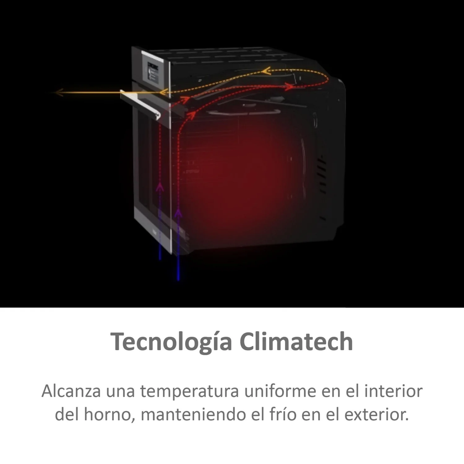 Horno Multifunción Haier HWO60SM2F9XH, 2600 W, 70 L, Apertura Abatible, 13 Funciones de Cocción, Eficiencia A+ - Inox