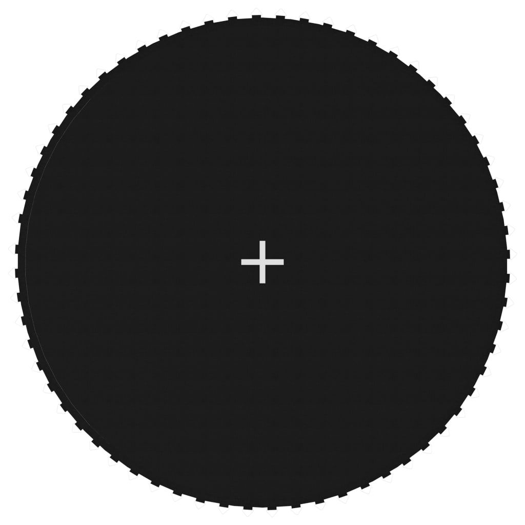 Lona De Salto Para Cama Elástica Redonda Tela Negro 3,66 M Vidaxl