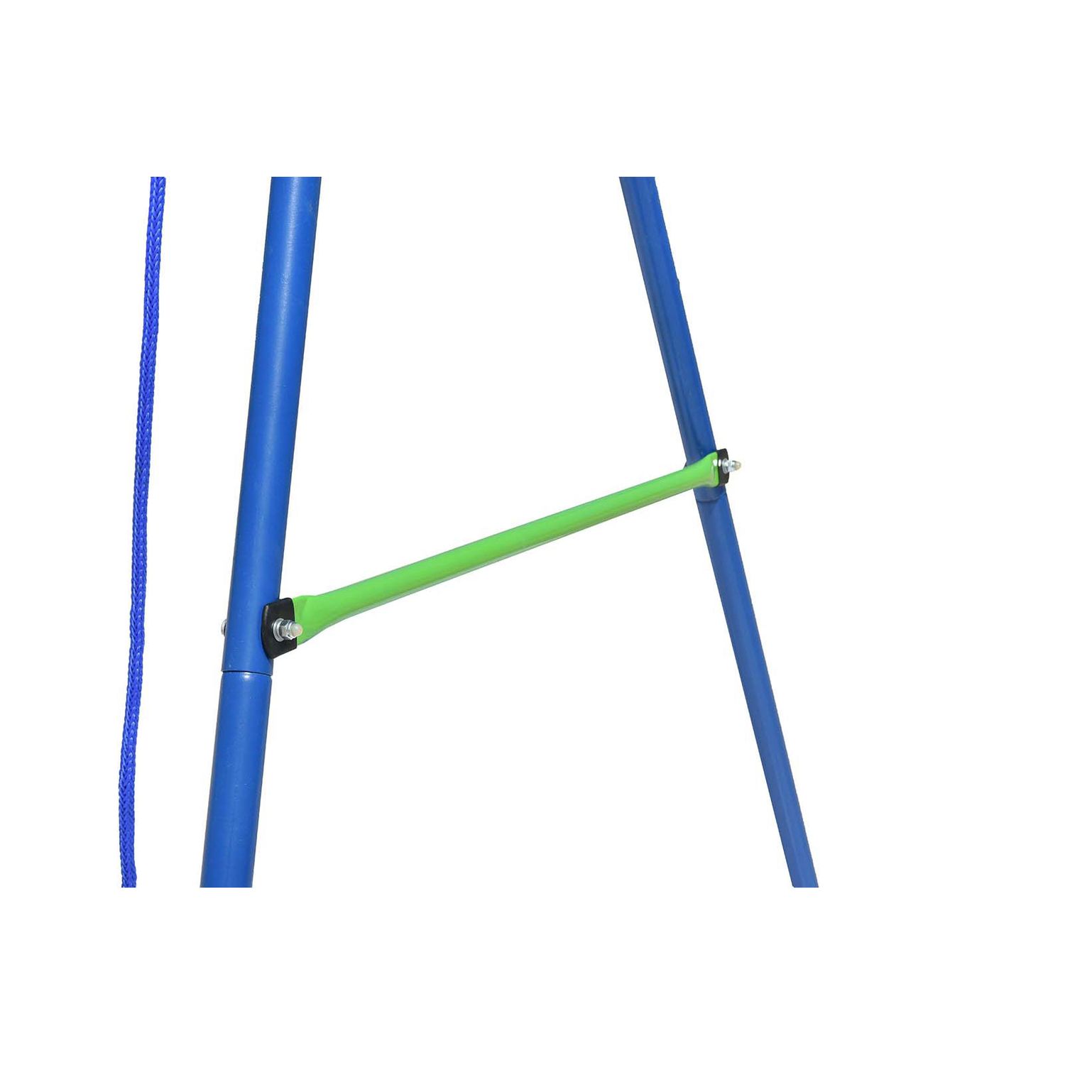 Columpio Infantil Para Jardín + 3 Años Juego Para Niños De Metal Outdoor Toys 142x142x180 Cm Carga Hasta 45 Kg