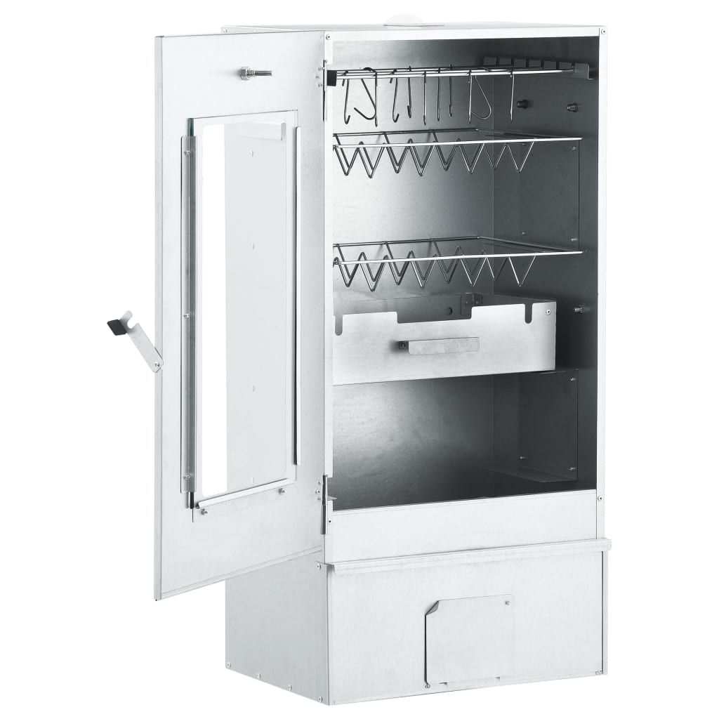 Horno Ahumador Barbacoa 1 Kg De Virutas De Madera 44,5x29x83 Cm Vidaxl