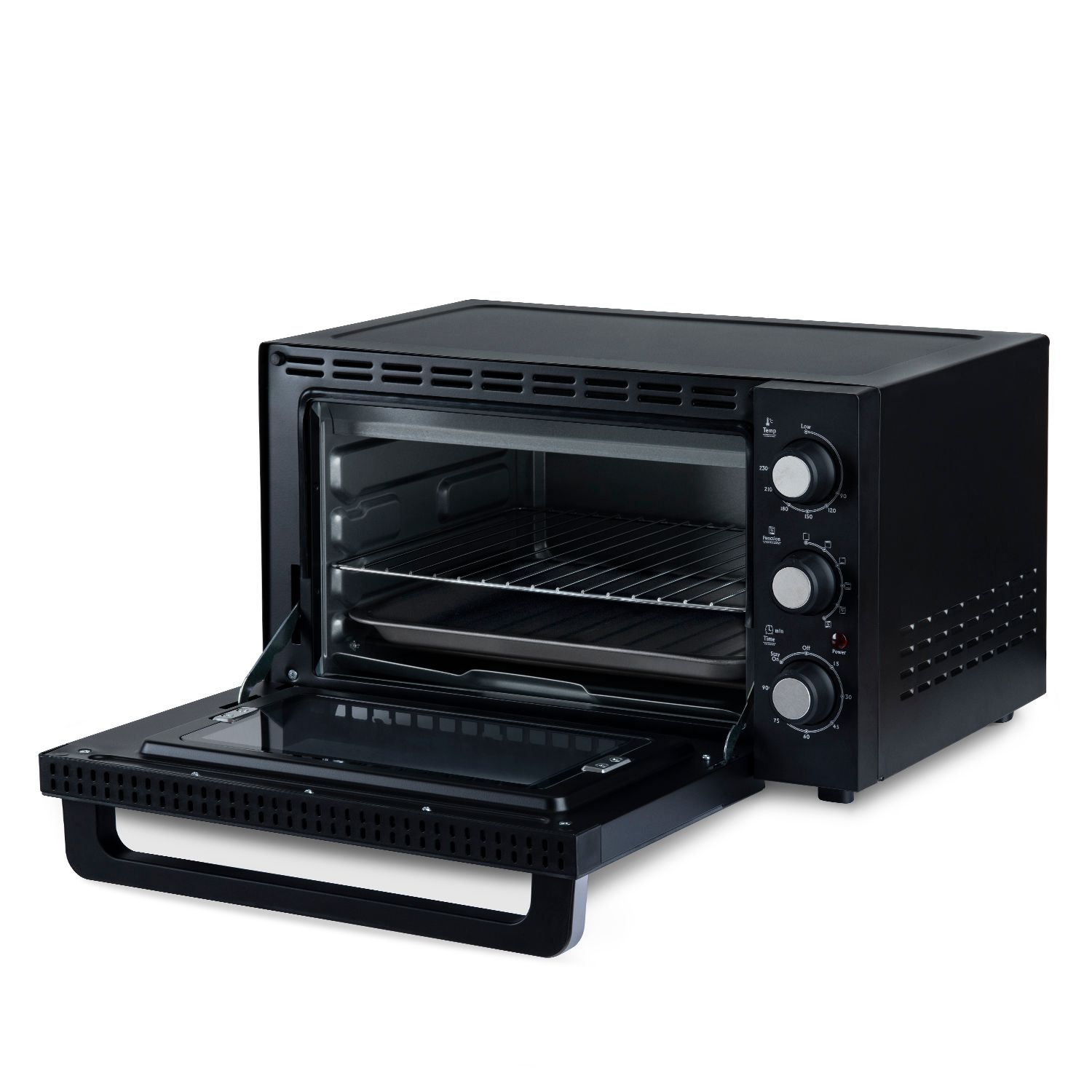 Mini Horno Fo30 H.koenig, 1500 W, 30l, Acero Inoxidable, Negro