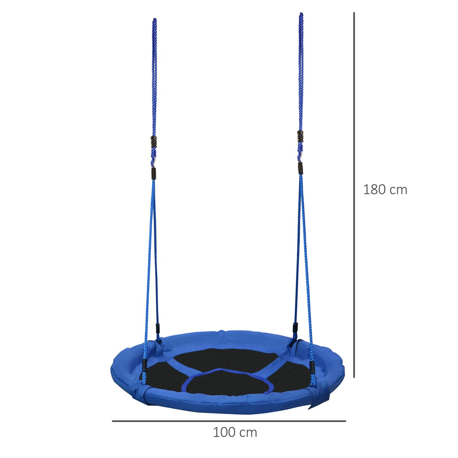 Columpio Nido Infantil Azul Y Negro Homcom