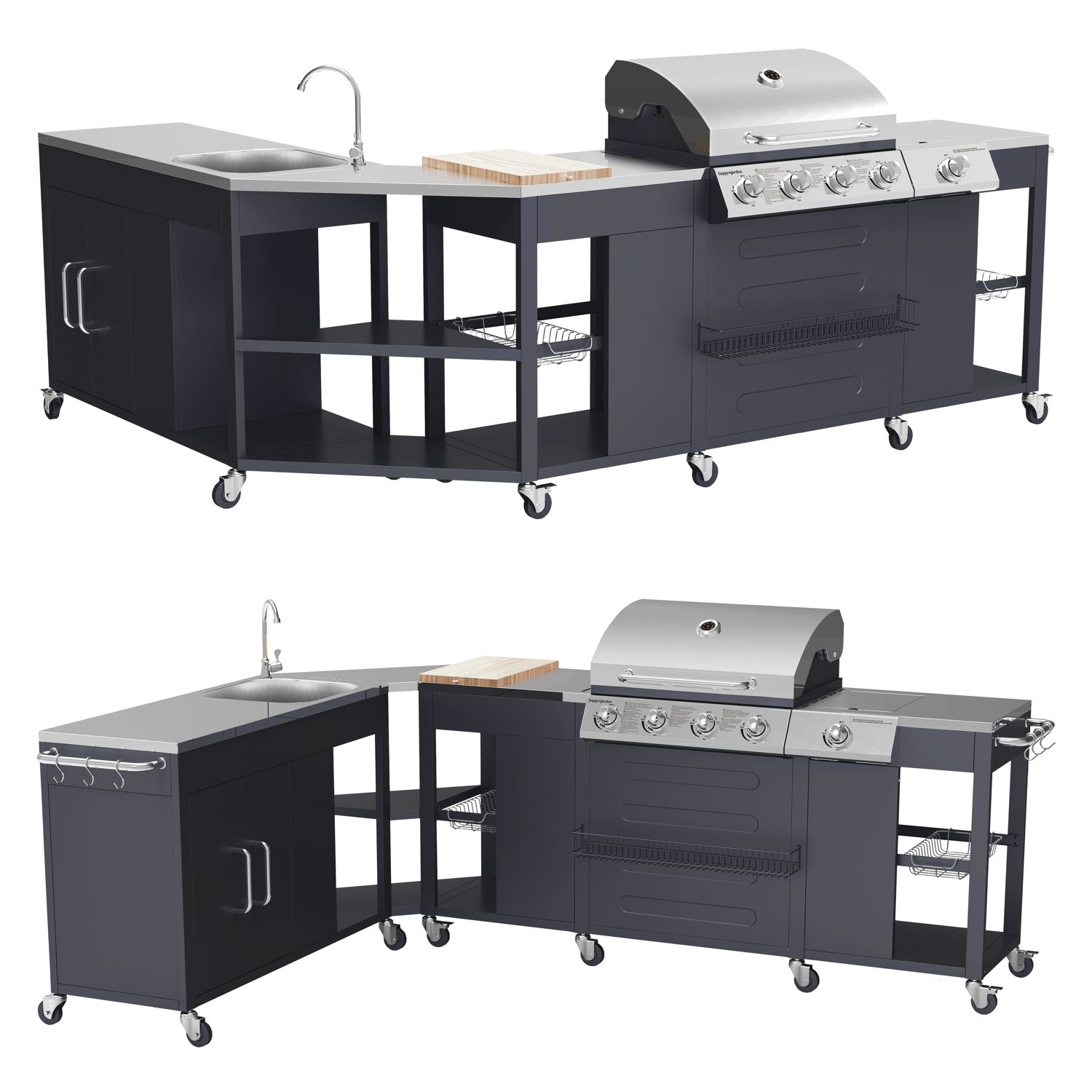 Cocina De Esquina Texas - 4+1 Quemadores