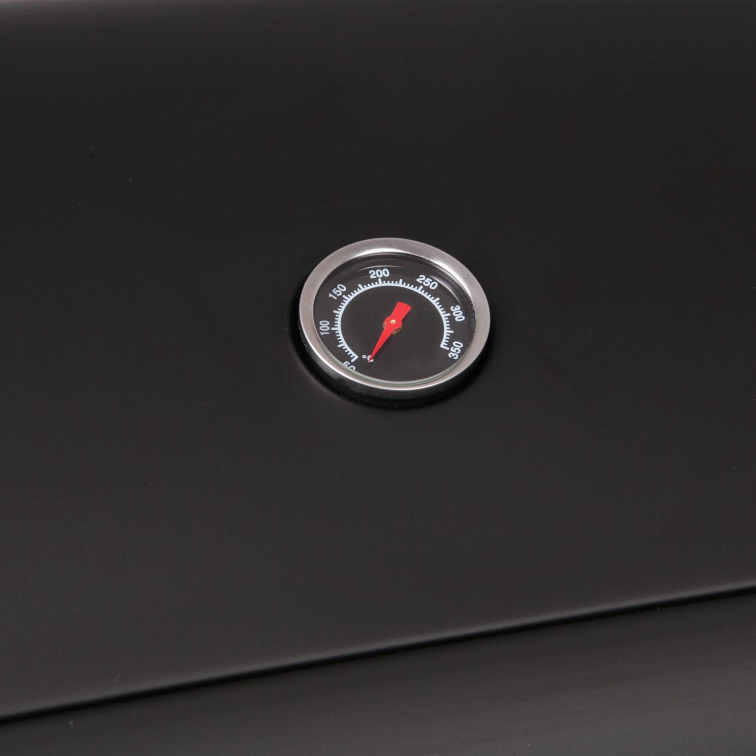 Lofoten - Barbacoa De Gas Para Exterior 3 Quemadores De 8,4 Kw Sobre Ruedas Con Tapa, 2 Parrillas De Acero Cromado, 2 Estantes Laterales, 1 Bandeja Baja Y Termómetro - Negro