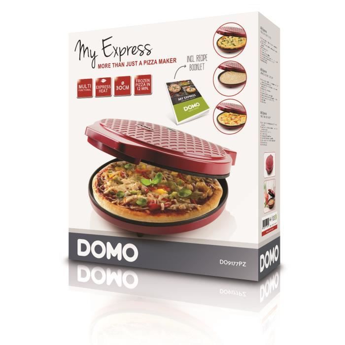 Horno De Pizza Eléctrico - Rojo Do9177pz Domo