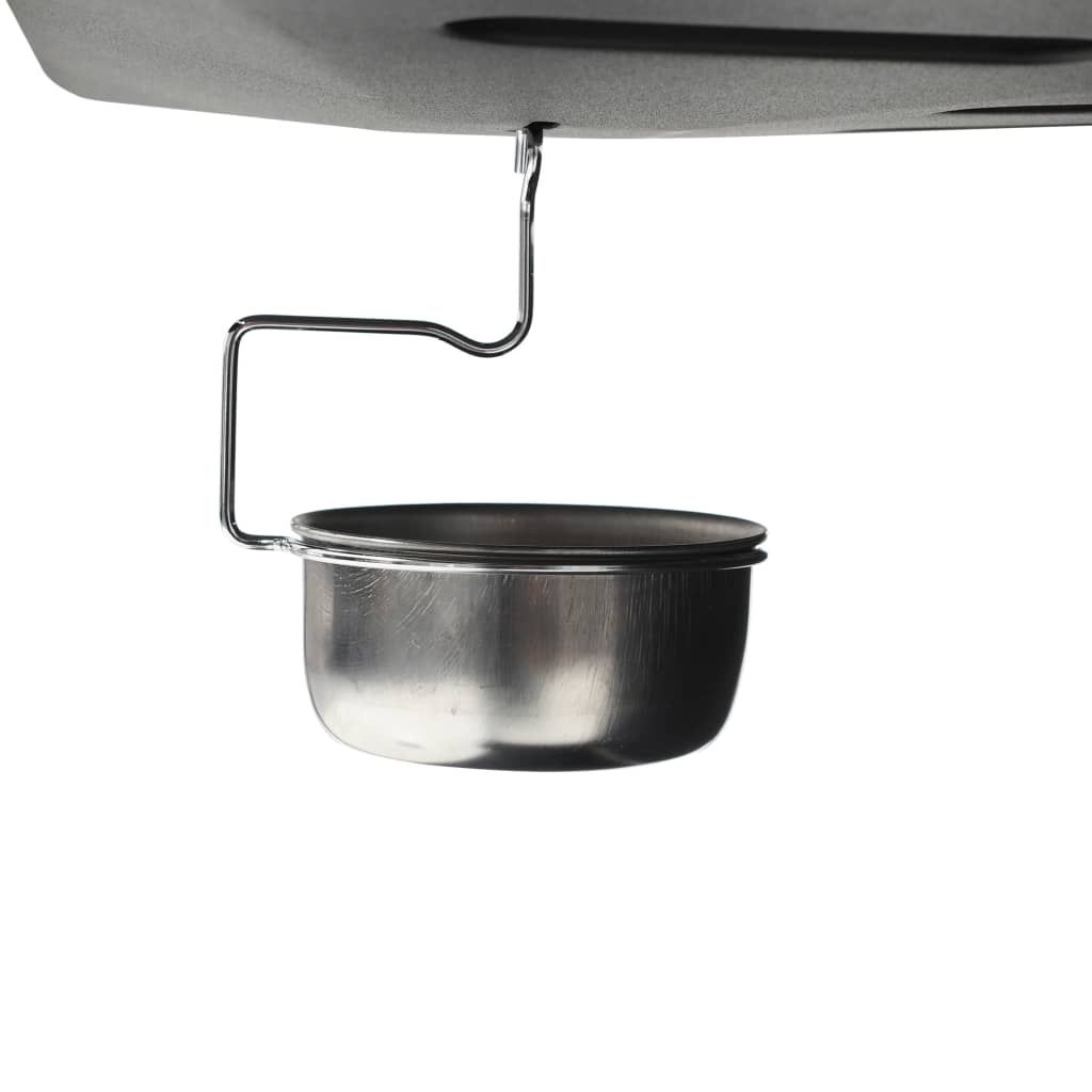 Barbacoa Portátil De Gas Con 6 Zonas De Cocción Negra De Acero Vidaxl