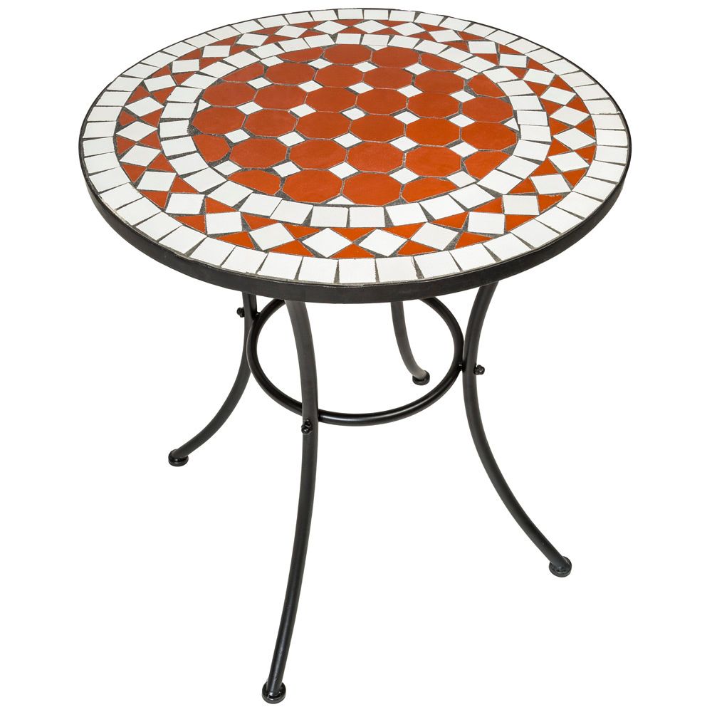 Conjunto De Mesa Ø 60cm + 2 Sillas Mosaico