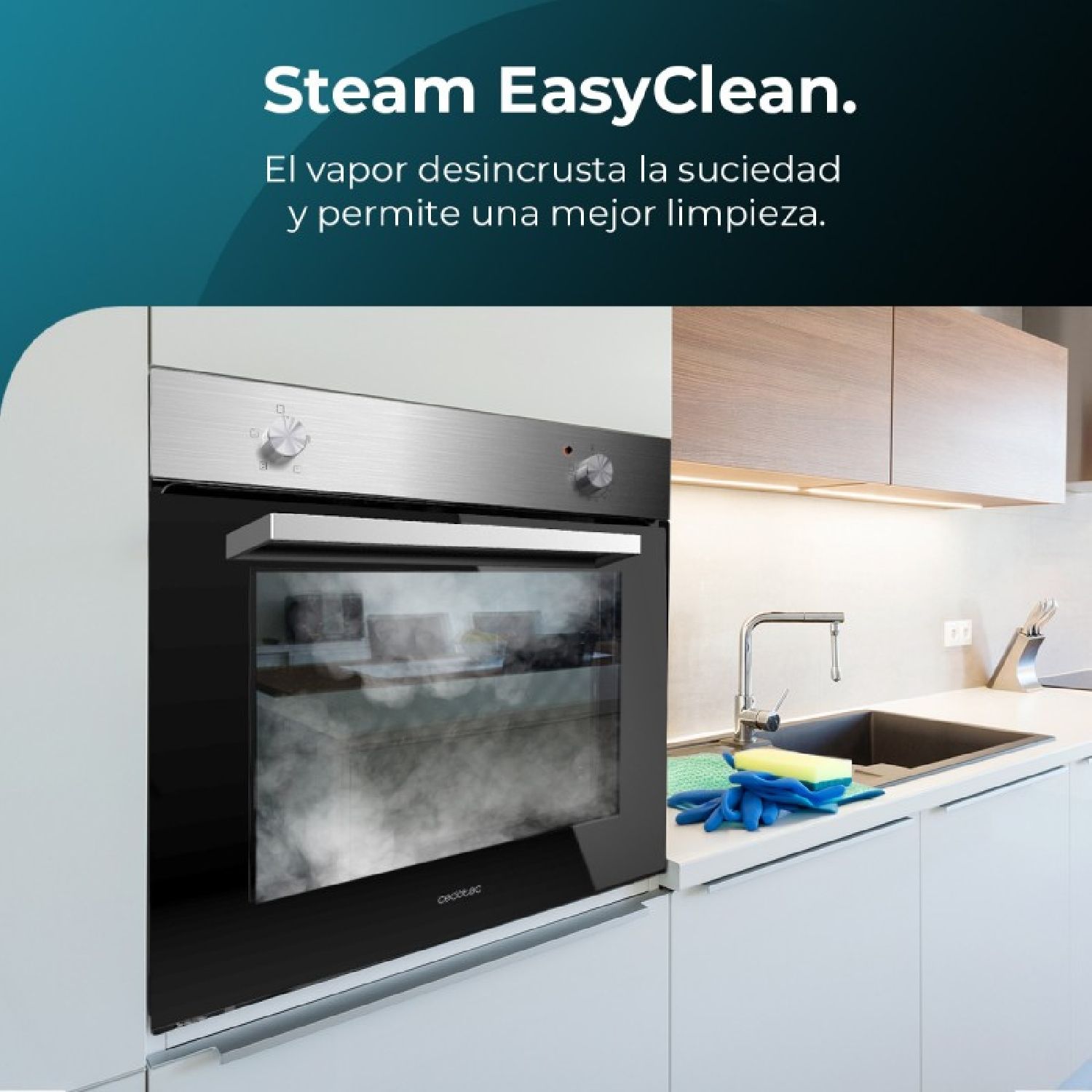 Horno Integrable Bolero Hexa C126000 Inox A. 2800 W, 77 L De Capacidad, 4 Funciones, Steam Assist, Steam Easyclean, Cooling Fan, Triple Glass, Clase Energética A, Luz Interior [misc.] .