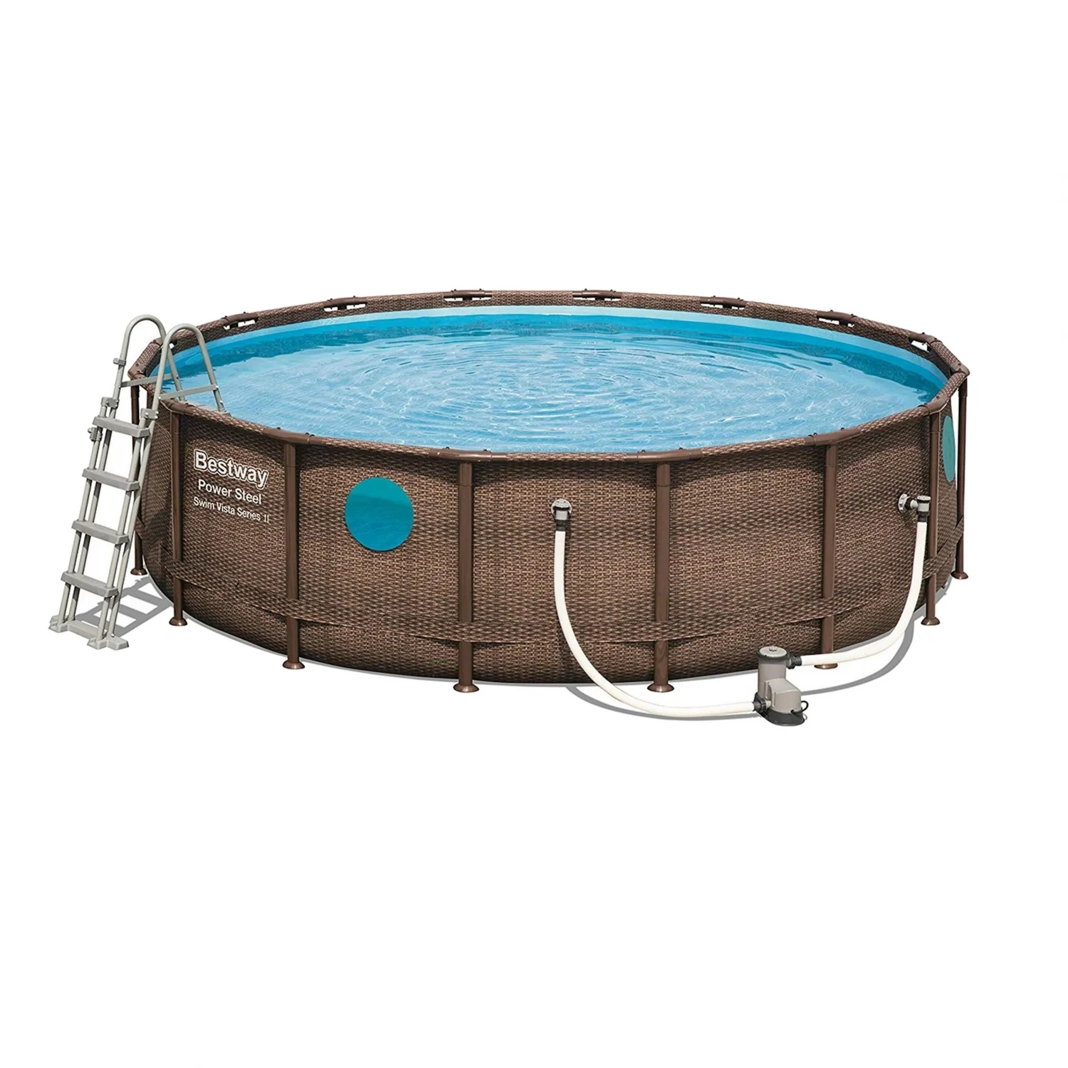 Piscina con Ojos de buey más filtro 488x122 cm