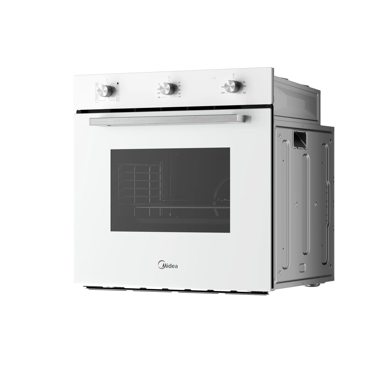 Horno Multifunción Midea MBON5M90M5-WH, 3 kW, 70 L, Apertura Abatible, 9 Funciones de Cocción, Eficiencia A - Blanco